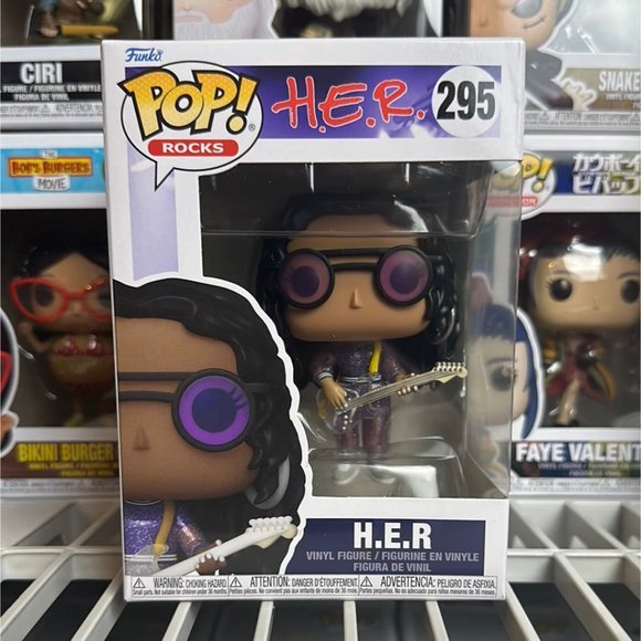 Funko POP! Rocks H.E.R. with Guitar Music Figure #295! - Picture 2 of 7